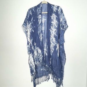 Kalihi Hawaii Swim Coverup in Blue/White One Size